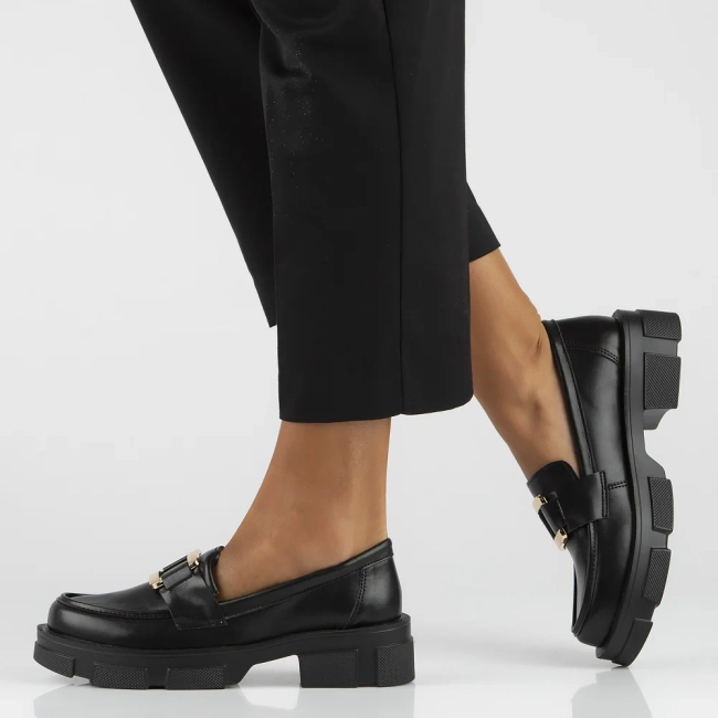 Leather shoes Filippo DP6099/24 BK black