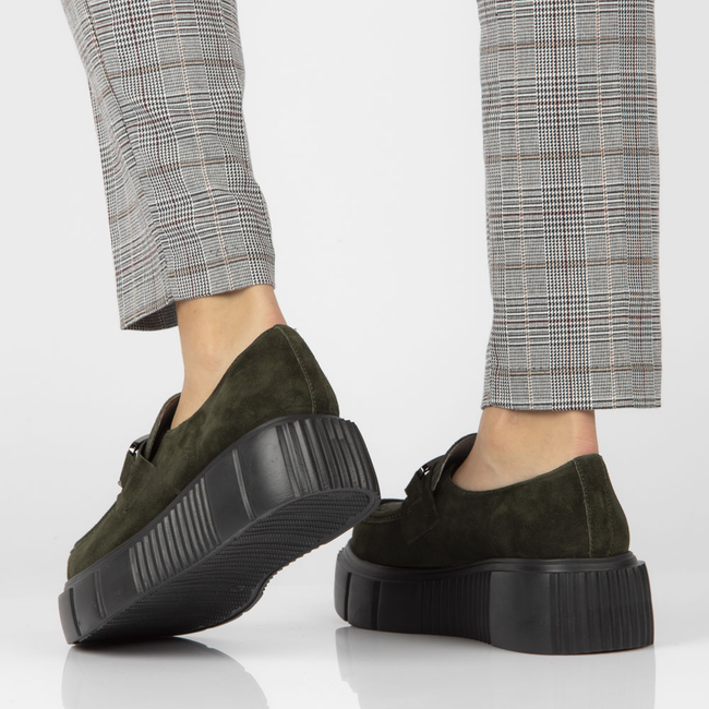 Leather shoes Filippo 20101 W olive