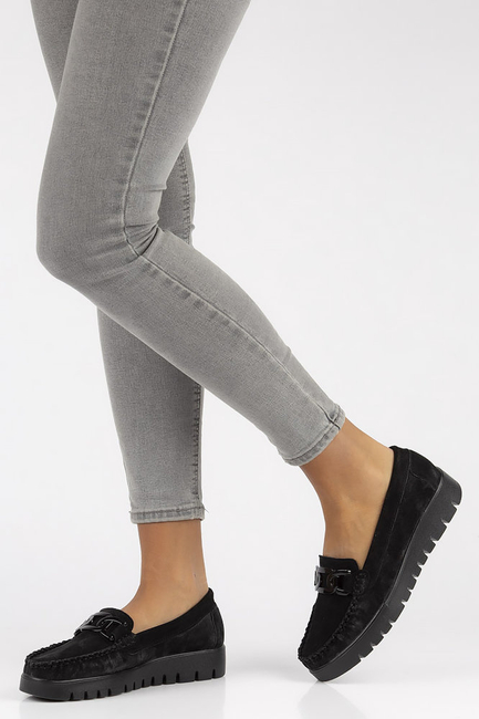 Leather loafers Filippo DP3334/22 BK black