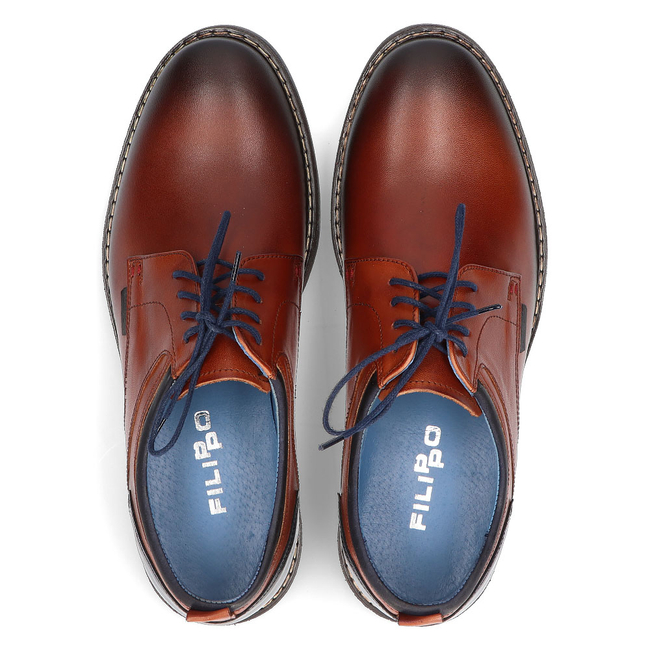 Leather shoes Filippo 1630 brown