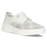 Skórzane półbuty Filippo DP4405/24 WH białe