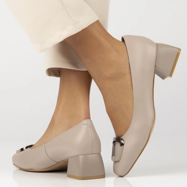 Leather shoes Filippo DP6946/25 BE beige