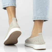 Leather sneakers Filippo DP7530/26 BE beige
