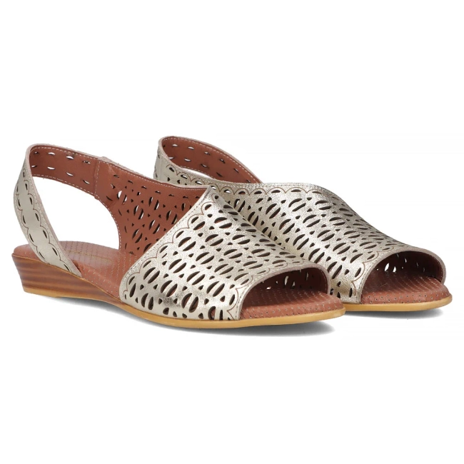 Leather sandals Artiker 56C2551 gold