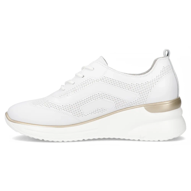 Leather sneakers Filippo DP6720/25 WH white