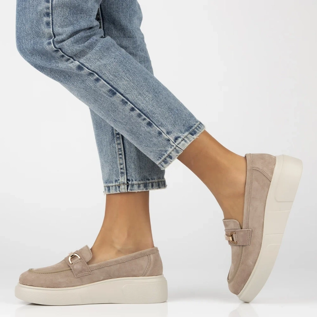 Leather shoes Filippo DP6809/25 BE beige