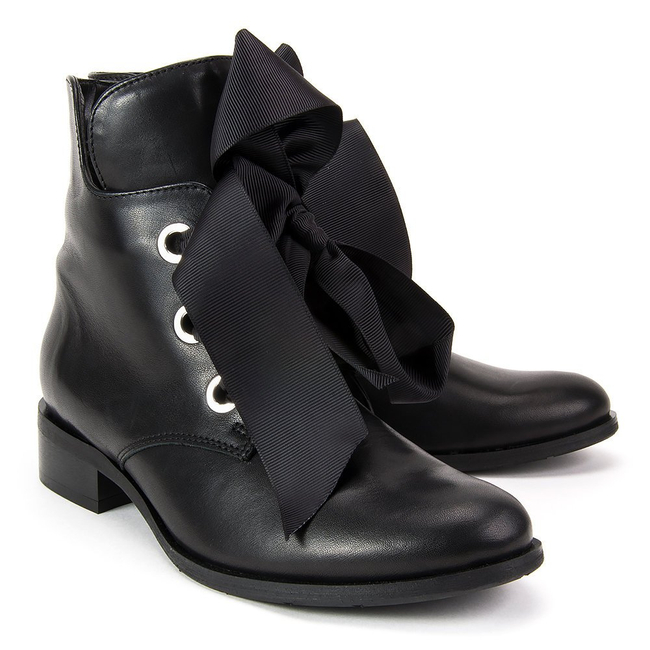 Botki Filippo 2568 Czarne Lico