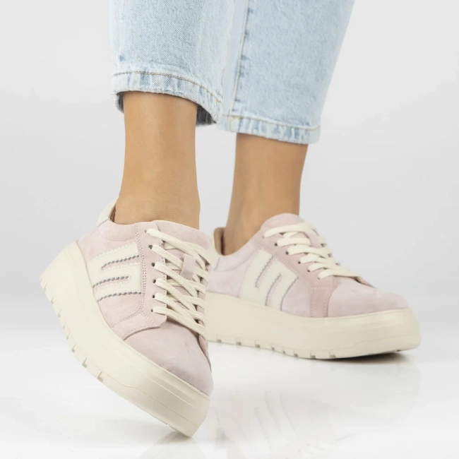 Leather sneakers Filippo DP7515/26 PI pink