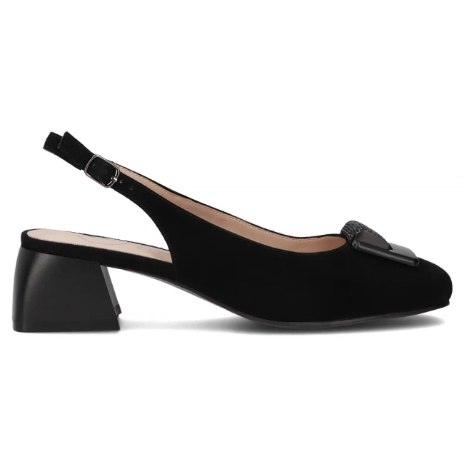 Leather pumps Filippo DP6945/25 BK SU black