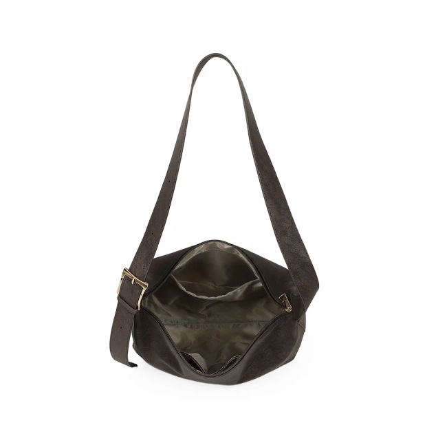 Chocolate brown handbag Elena