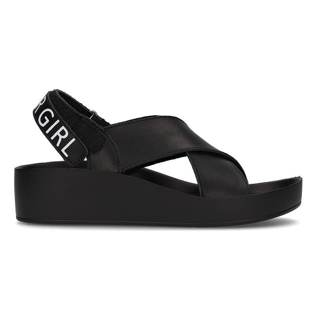 Leather sandals Filippo DS2060/21 BK black