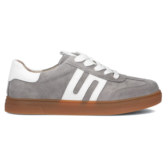 Skórzane sneakersy Filippo DP6742/25 GR szare