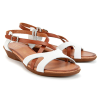 Sandals Loretta Vitale 3457 Reptil Blanco-Roble