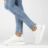 Leather sneakers Filippo DP6849/25 WH white