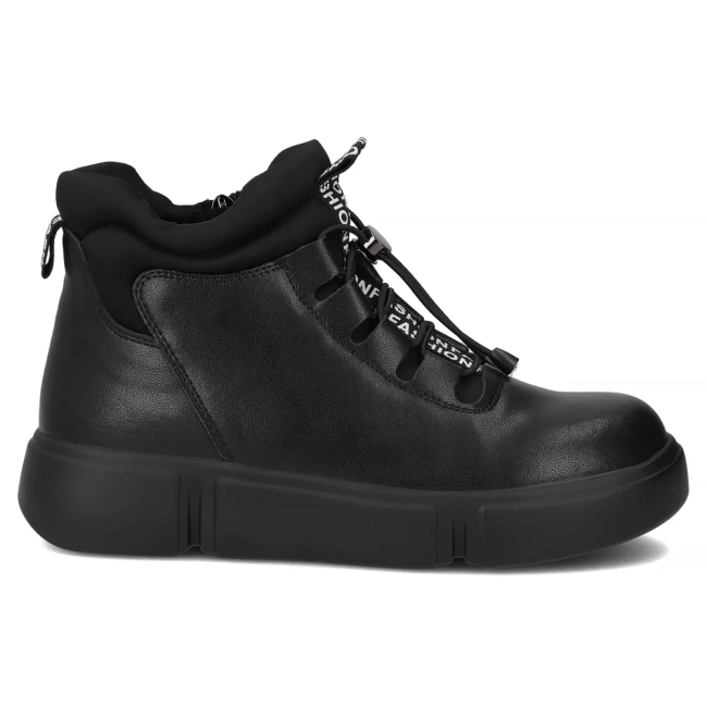 Leather ankle boots Filippo DBT6532/25 BK black