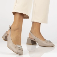 Leather pumps Filippo DP6945/25 BE beige