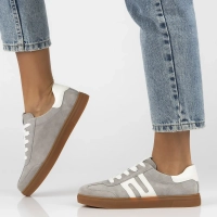 Skórzane sneakersy Filippo DP6742/25 GR szare