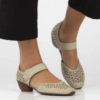 Leather shoes Filippo 43750-62 beige