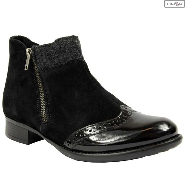 Botki RIEKER y6461-00 black comb 8021662