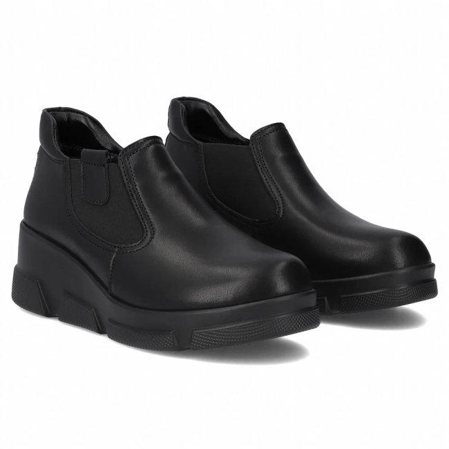 Leather ankle boots Filippo DBT7164/25 BK black