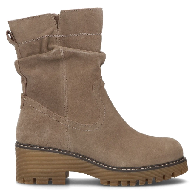 Skórzane botki Filippo DBT6402/24 TP taupe