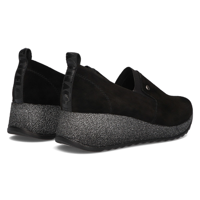 Leather Sneakers Filippo DP1500/22 BK black