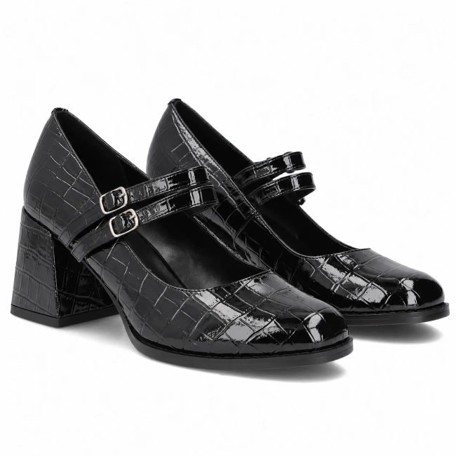 Leather shoes Filippo DP8161/26 BK black
