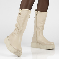 Leather ankle boots Filippo 70121 taupe