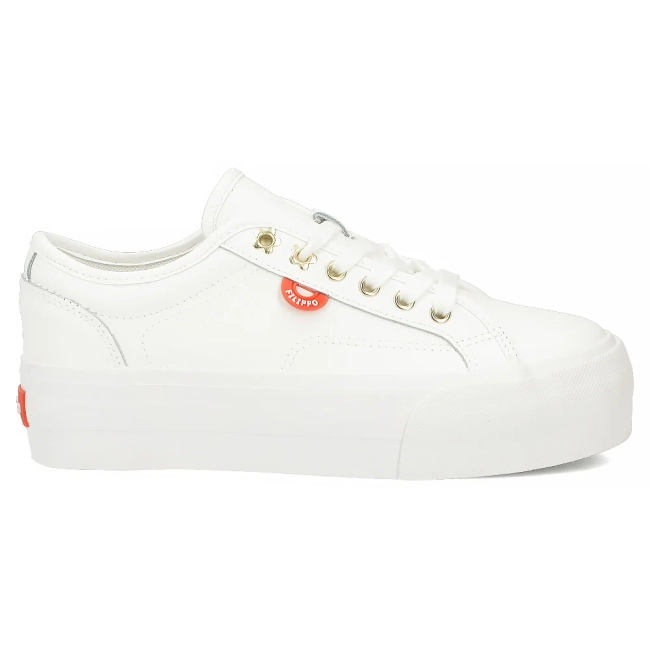 Skórzane trampki Filippo DTN7851/26 WH białe