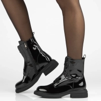 Leather ankle boots Filippo DBT7223/25 BK black