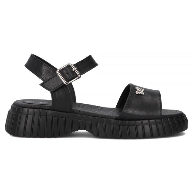 Leather sandals Filippo DS6811/25 BK black