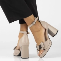 Leather sandals Filippo DS6179/25 BE beige