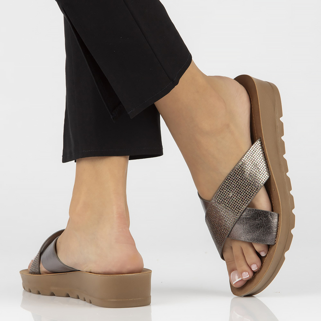 Slippers Filippo DK3611/22 GN gunmetal