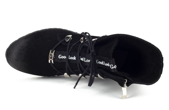 Botki Filippo 2240 Czarny Welur