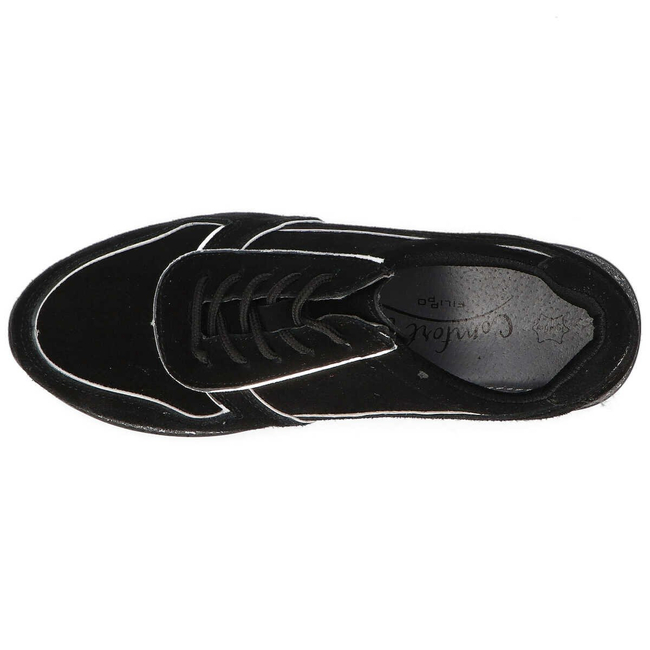 Skórzane półbuty Filippo DP943/20 Czarne