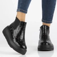 Leather ankle boots Filippo DBT6376/24 BK black