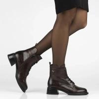 Leather ankle boots Filippo DBT7369/26 D BR dark brown