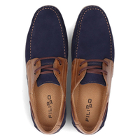 Leather shoes Filippo 5329-2 navy blue