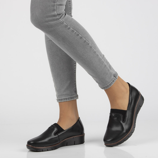 Leather shoes Filippo DP3160/21 BK black