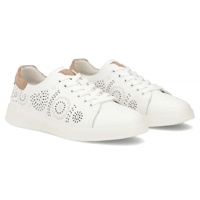 Leather shoes Filippo DP7681/26 WH white