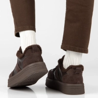 Skórzane sneakersy Filippo DP7948/26 D BR brązowe
