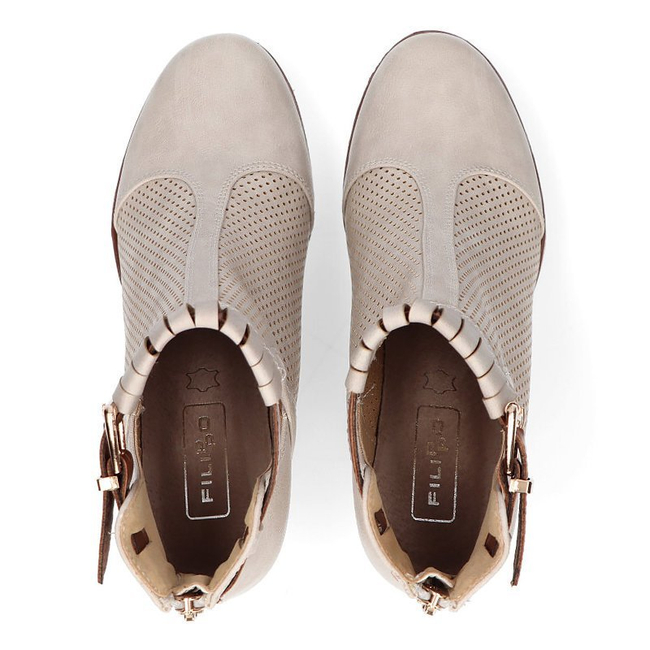Wedge ankle boots Filippo DBT207/21 BE beige