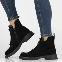 Leather ankle boots Filippo DBT6570/24 BK black