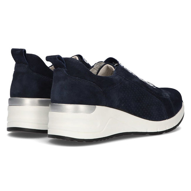 Leather Sneakers Filippo DP2053/21 NV navy blue