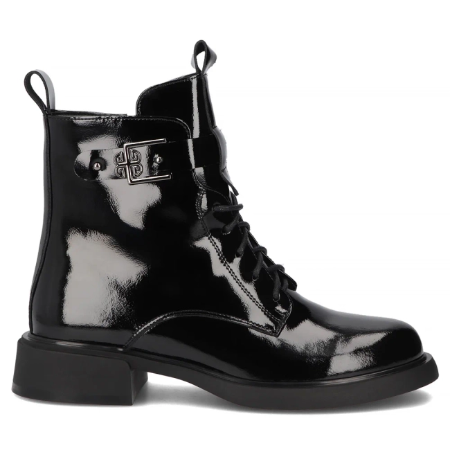 Leather ankle boots Filippo DBT7317/25 BK black