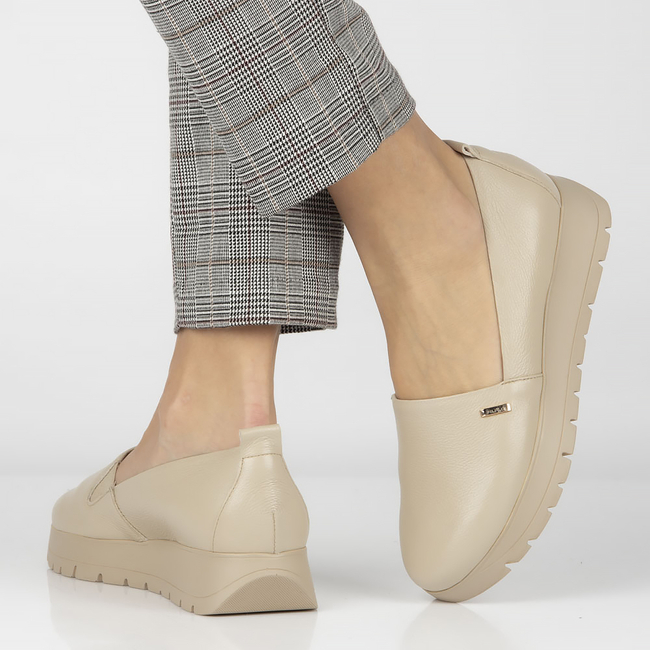 Leather shoes Filippo 20132 beige