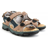 Sandals Rieker 68872-25 brown combination