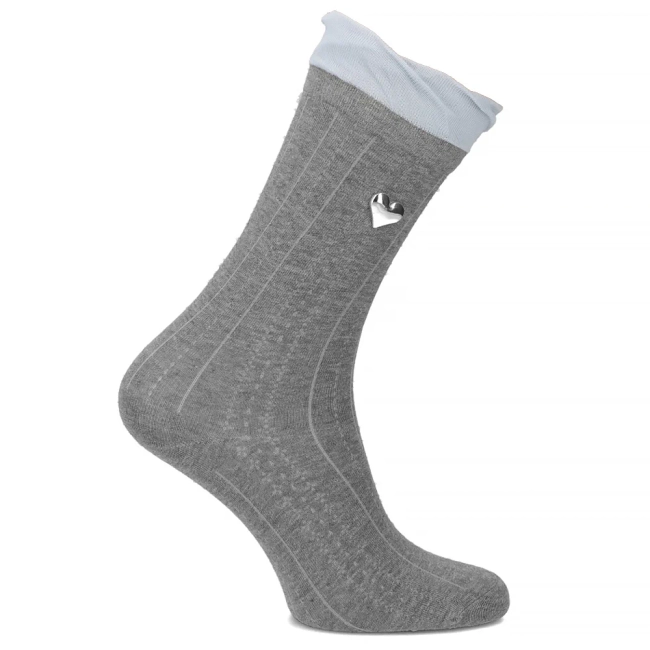 Women's Socks L1 grey heart