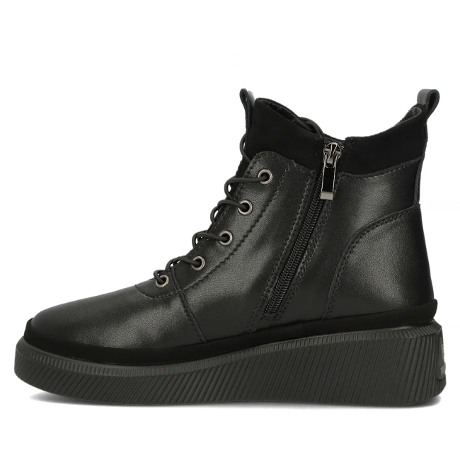 Leather ankle boots DBT4799/24 BK black