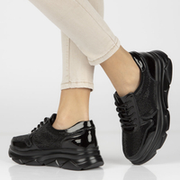 Skórzane Sneakersy Filippo DP2138/23 BK D czarne